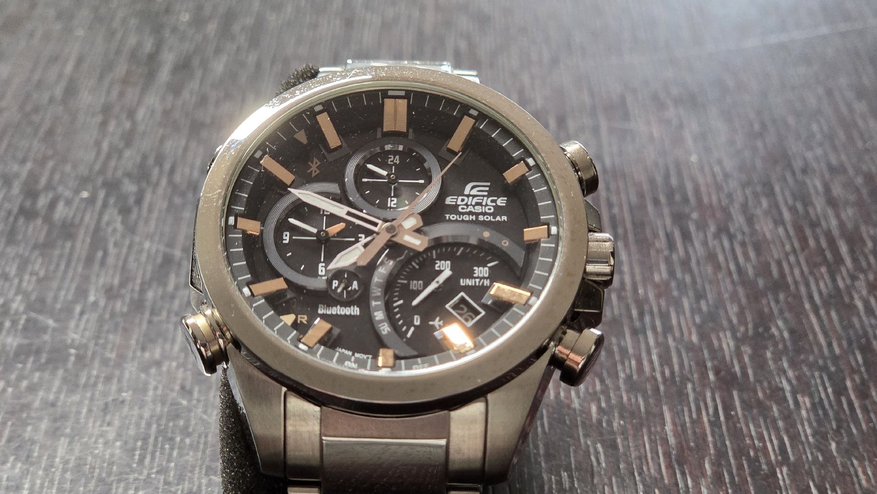 Casio Montres: Casio Edifice Tough Solar Bluetooth Chronograph mit OVP – Neuf (Voir description) à Grosshöchstetten par preisvoyeur 2