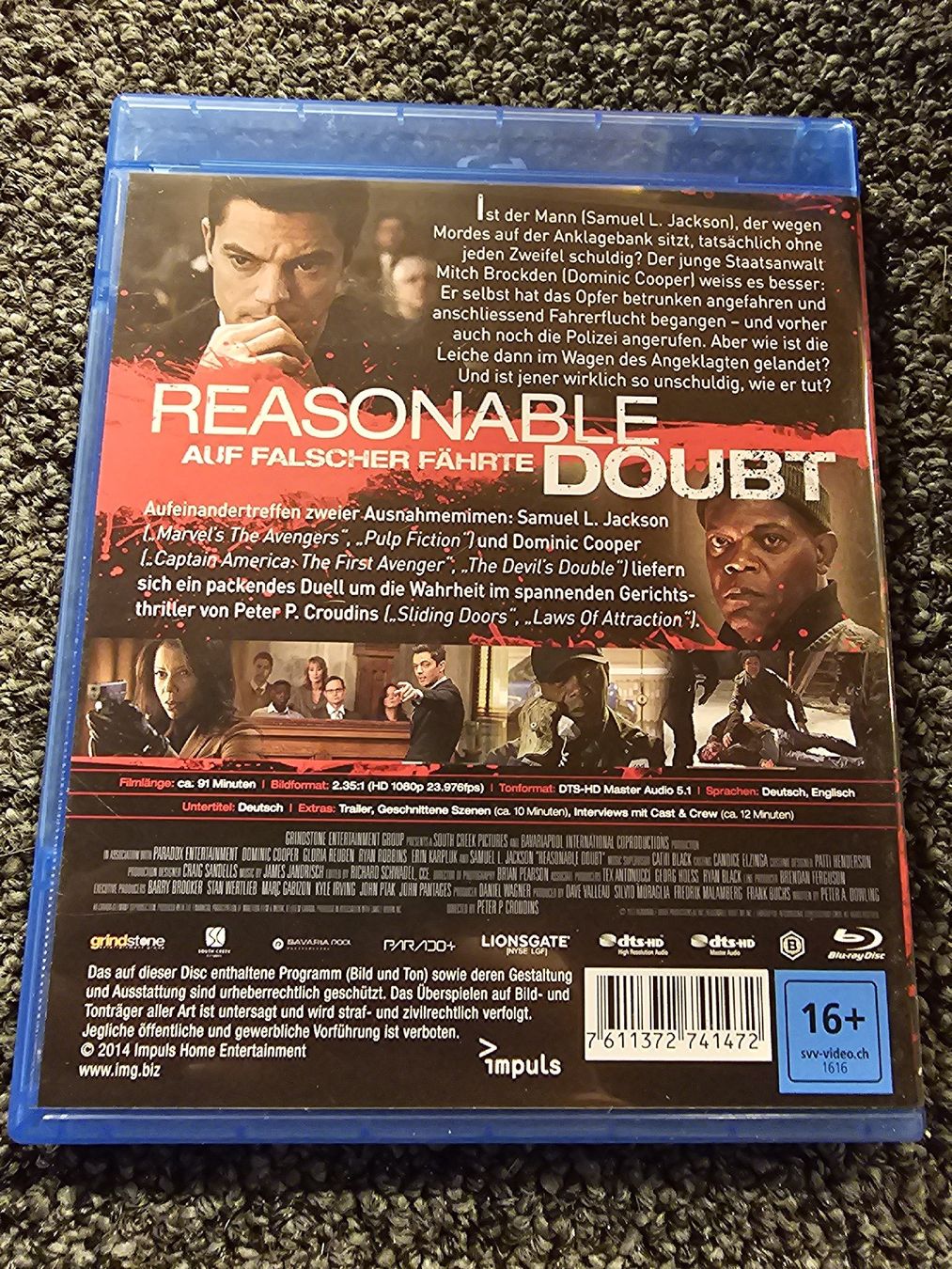 Tutti i DVDs: Blu-ray Reasonable Doubt  – Usato da Ruswil venduto da jan_bxl5 1