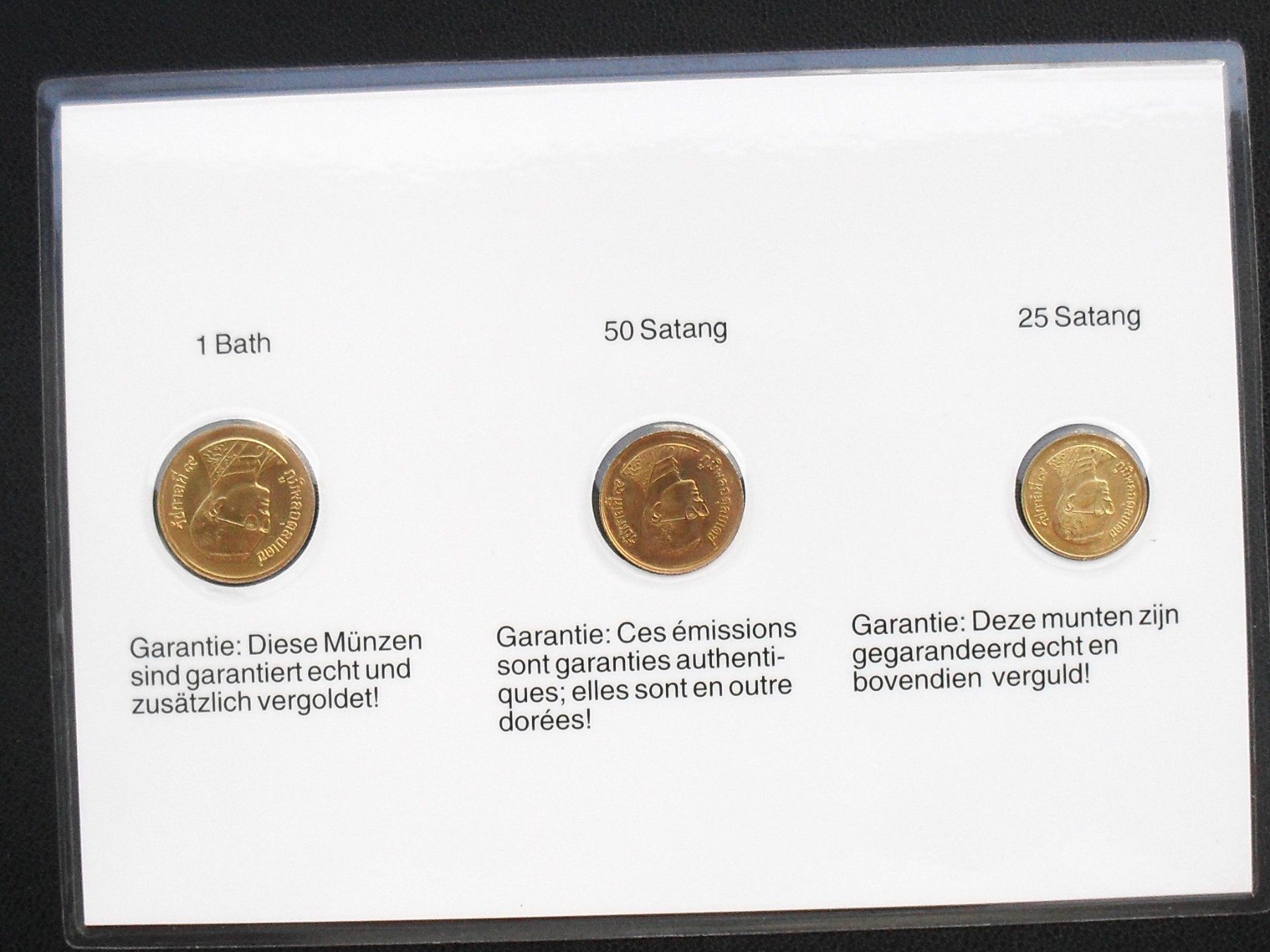 Tutti le monete: THAILAND - Münzen vergoldet – Nuovo (secondo la descrizione) da zuerich venduto da Ocean99 1