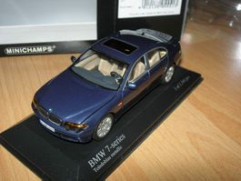 BMW 7-series 2001 blau metallic * Minichamps 1:43