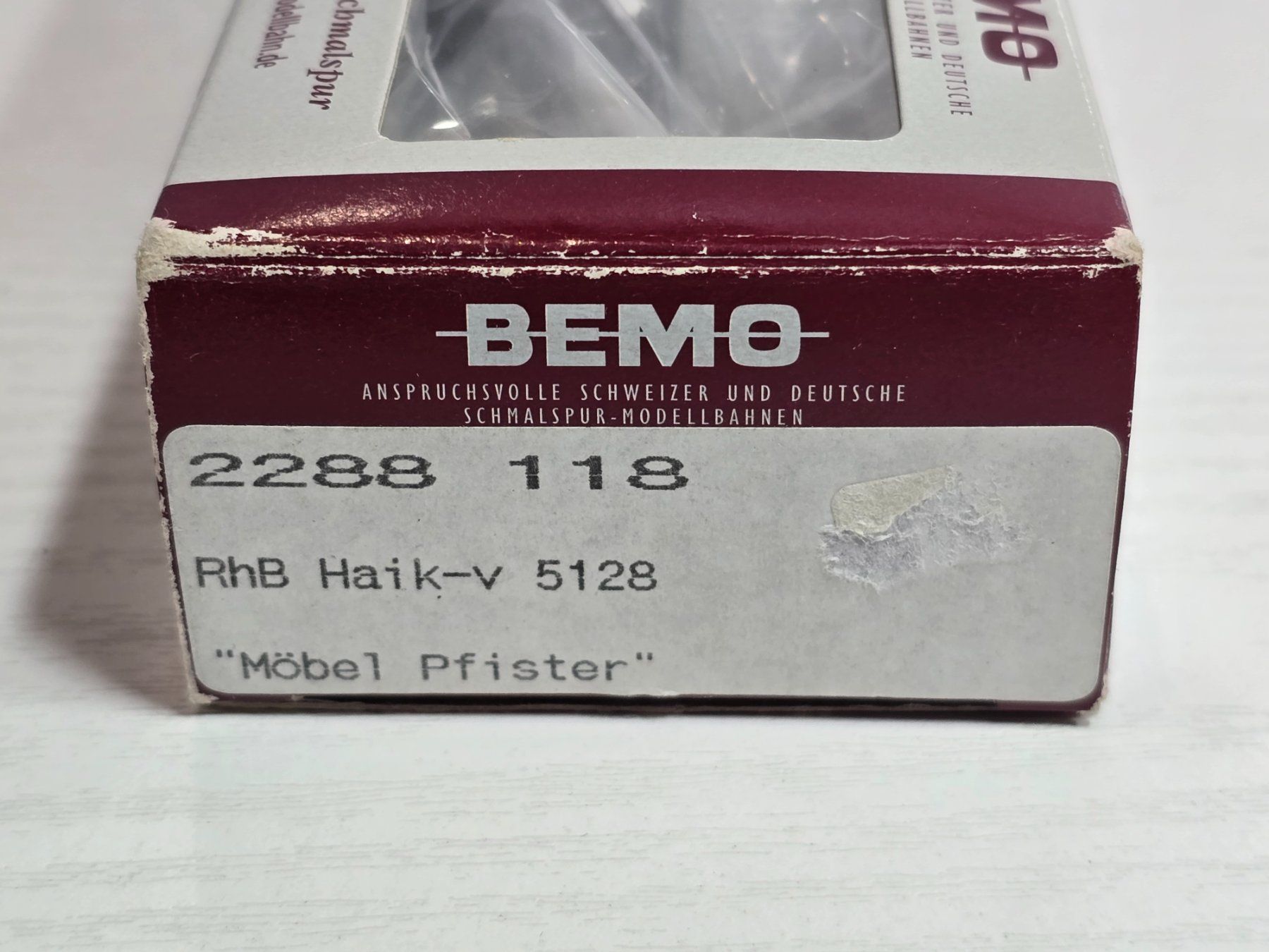 Bemo Modellini di ferrovie: Bemo, 2288118, RhB, Schiebewandwagen, Möbel Pfister, Vitrine – Nuovo (secondo la descrizione) da Kloten venduto da Nicola2 1