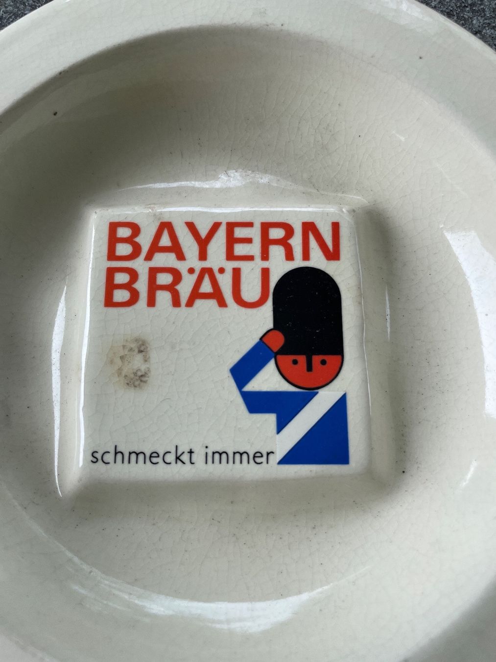 Portacenere: Schöner, alter Bayern Bräu Aschenbecher – Usato da Winterthur venduto da cheerio97 2