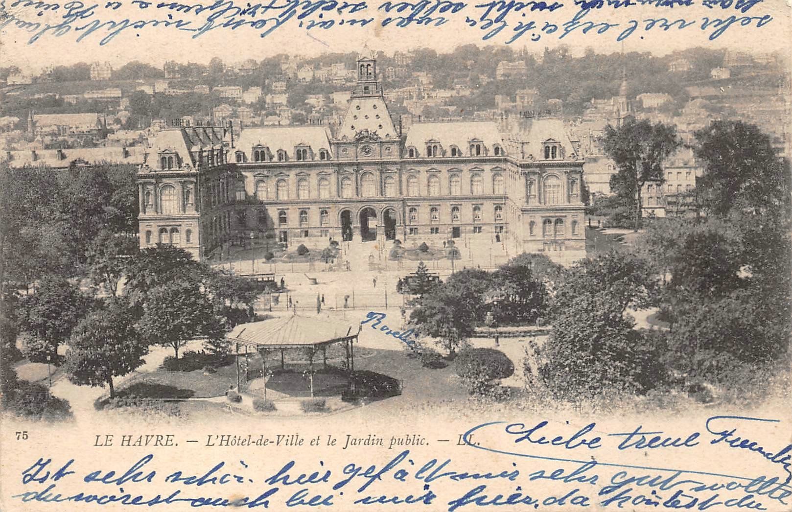 Cartoline postali: Le Havre, Hotel de Ville – Usato da Ottikon b.Kemptth. venduto da Neptun1974