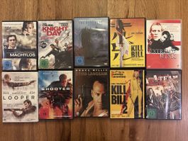 DVD Sammlung 10 Filme Action Thriller guter Zustand
