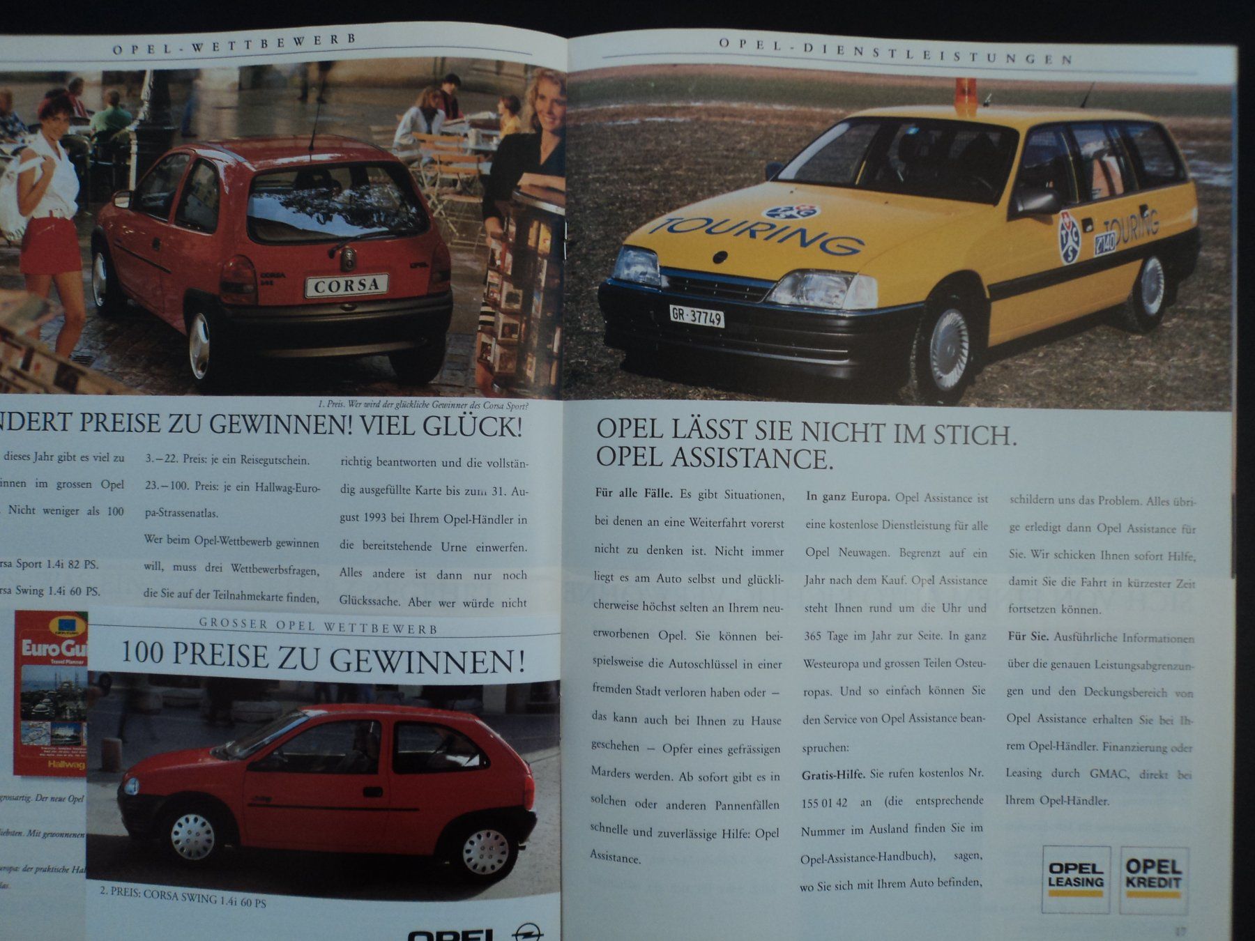 Opel Documenti: Prospekt Opel Panorama 1993 – Usato da Schwarzenburg venduto da modelCARama 5