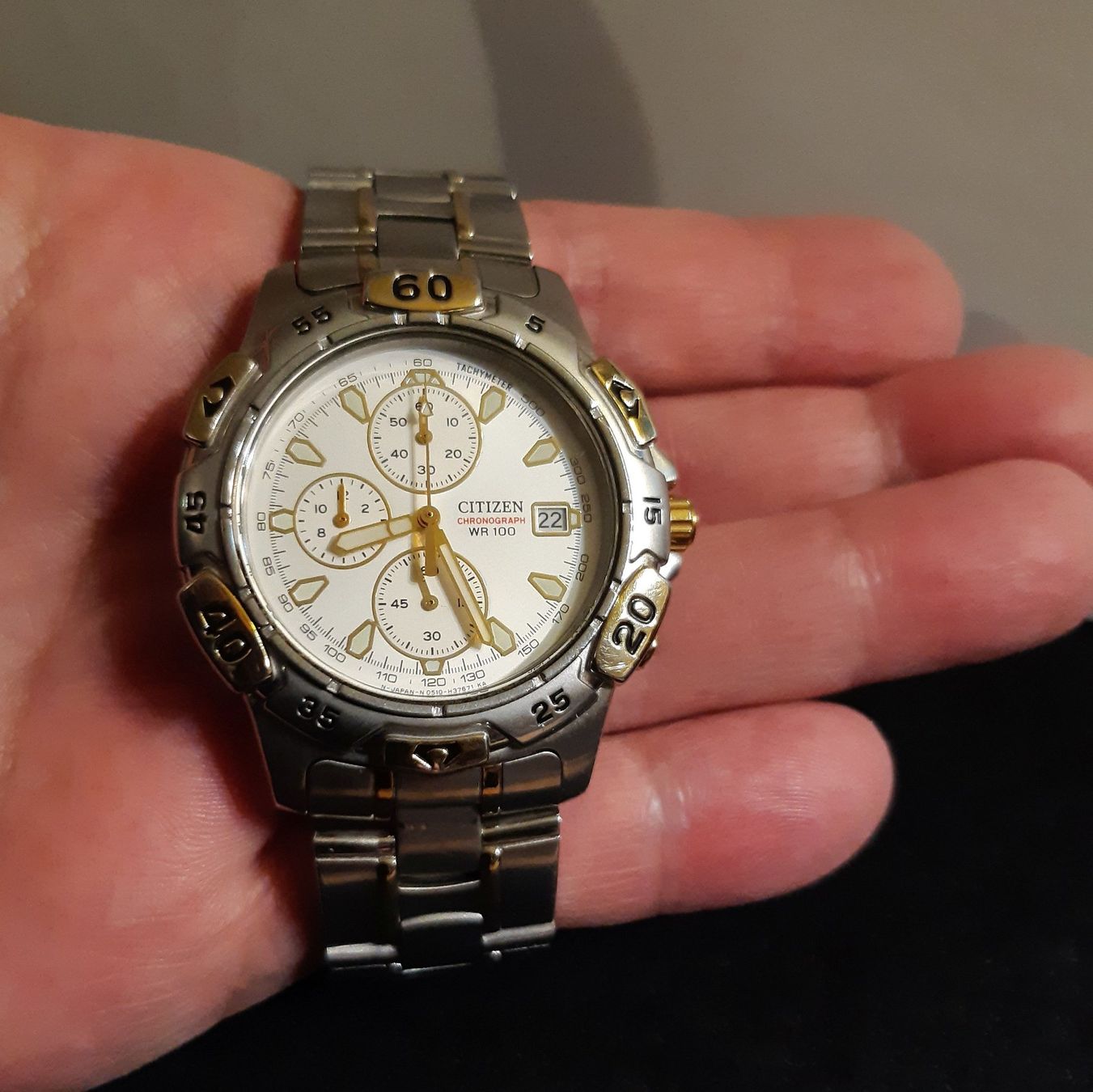Citizen Orologi: Citizen Chronograph Herren Uhr Bicolor – Usato da St. Margarethen TG venduto da ursk10 5