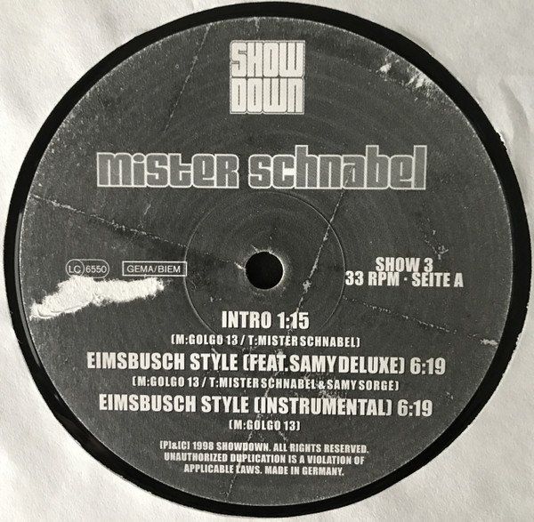 Schallplatten: Mister Schnabel ‎– Mic Check – Gebraucht aus Genève von yoww123 2