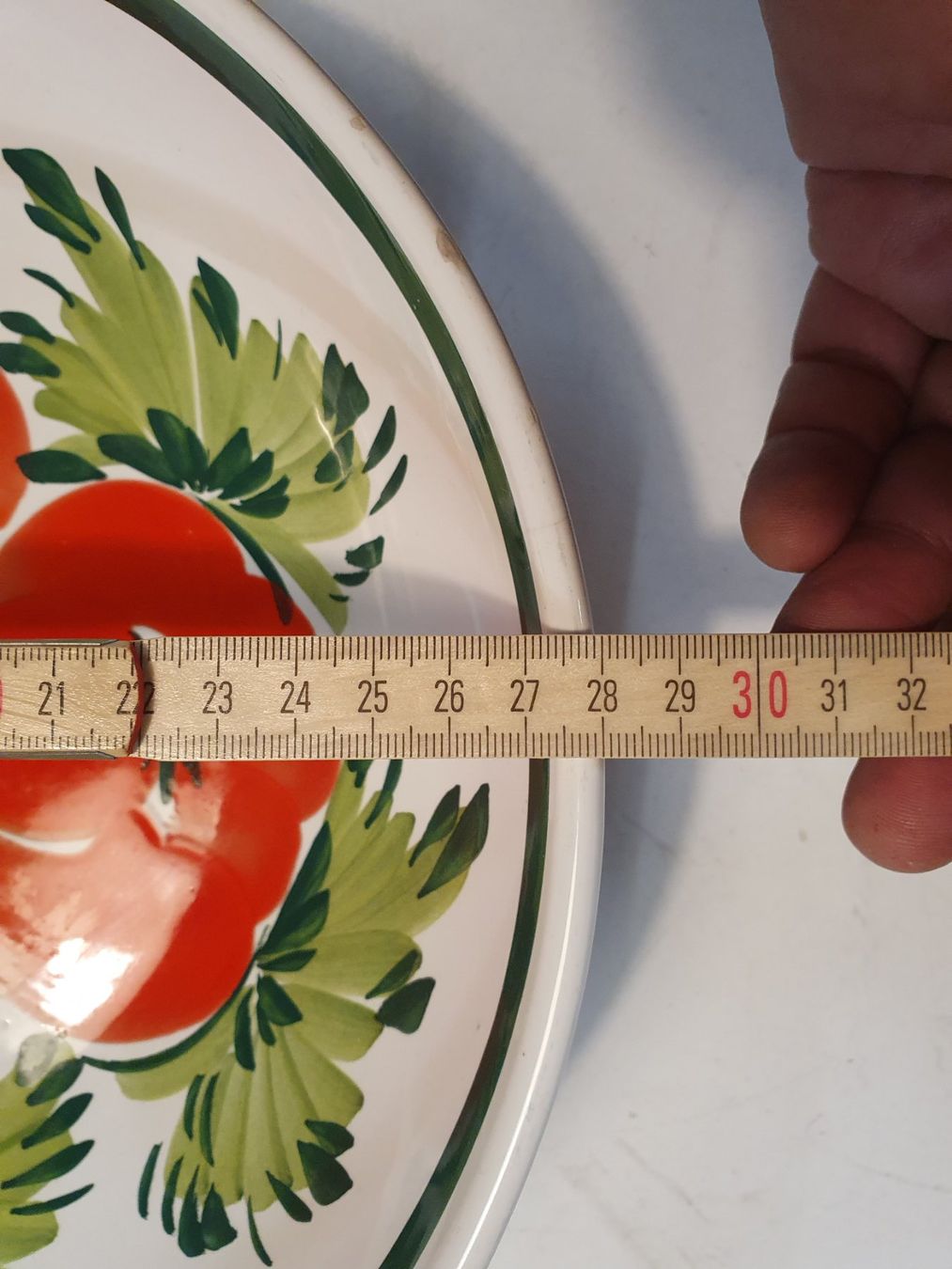 Ciotole: Salatschüssel 28 cm Blumenmuster – Usato da Zürich venduto da dialout 1