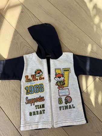 Baby Kapuzenjacke mit Reissverschluss, Tiger-Print
