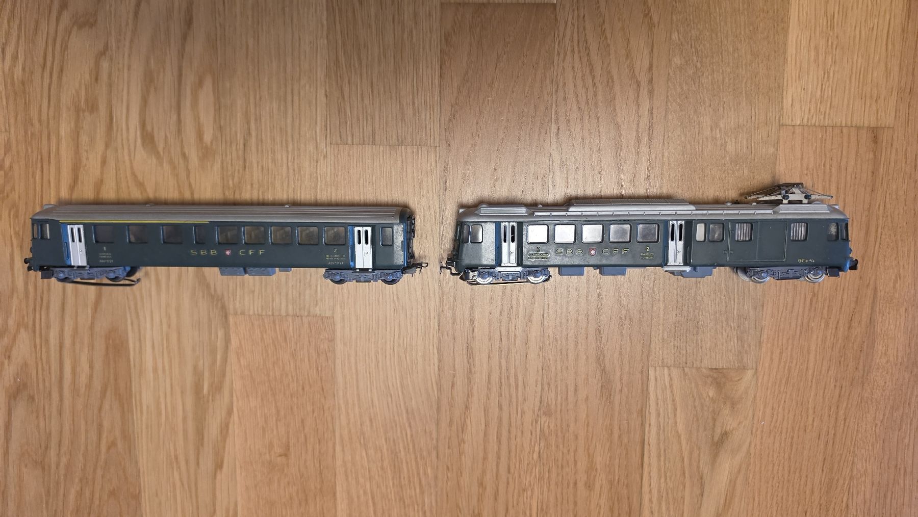 Hag Modellini di ferrovie: HAG 151 BDe 4/4 mit Steuerwagen – Usato da Düdingen venduto da 20t_qp5z 3