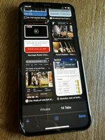 iPhone XS 256g écran fissuré, boîte et accessoires d’origne