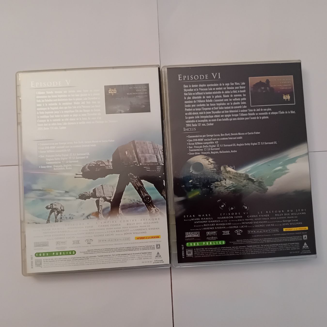 Alle DVDs: Star  Wars   T R I  L O G I E – Gebraucht aus Orbe von Papounet04 7