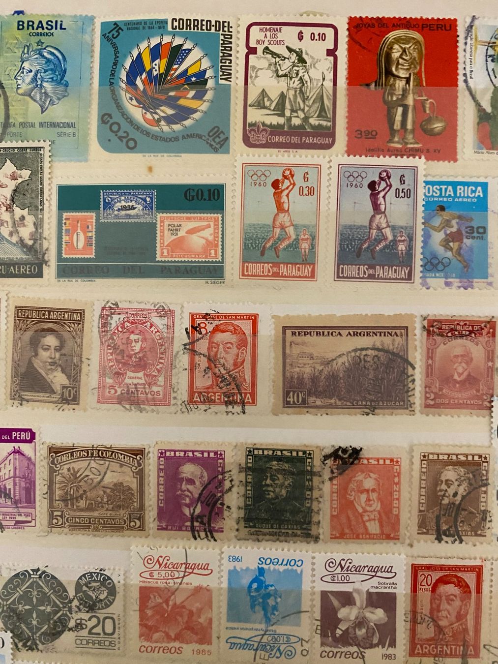 Alle Briefmarken: Briefmarken-Sammlung, Südamerica – Gebraucht aus matten b. interlaken von jfran17 5