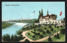 Rüschlikon, Blick auf Hotel Pension Bel