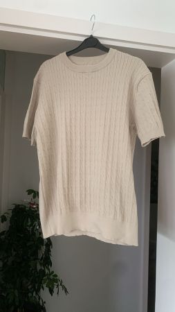 Sommerliches Strick-Shirt in Beige, Grösse M, gut erhalten55