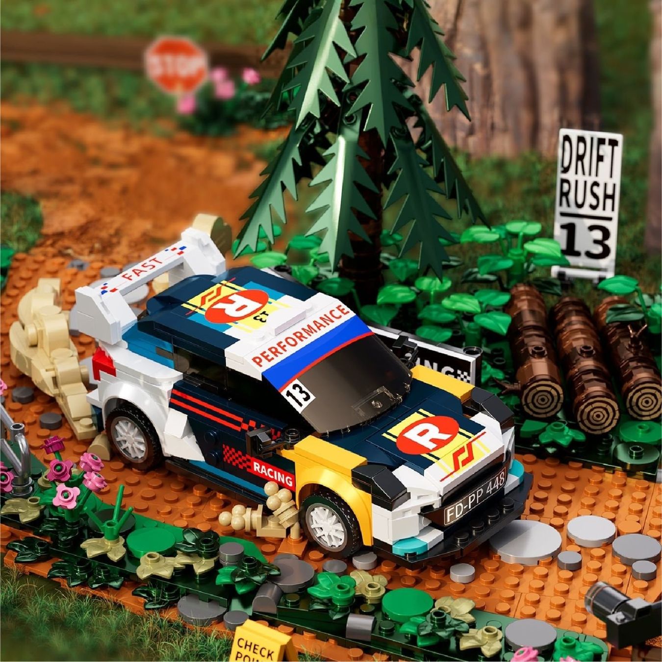 Kit di costruzioni: IAMBRICKS- 3 Sets- Rallye-Szenario - Klemmbausteinsets – Nuovo (secondo la descrizione) da Arboldswil venduto da Lubber