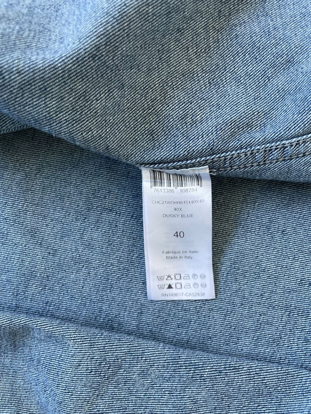 Chloé Camicette: Jeanshemd Chloé blau Denim Langarm – Usato da Buchs SG venduto da VintageHomeCH 3