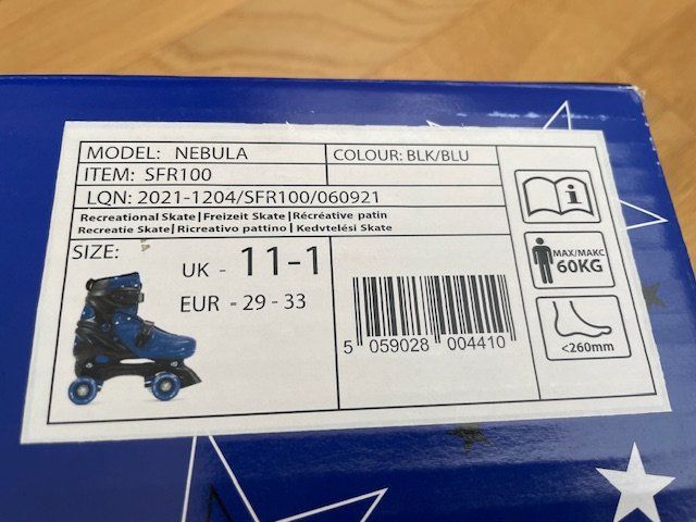 Pattini in linea & Pattini a rotelle: Rollschuhe "Nebula" NEU Gr. 29- 33  verstellbar – Nuovo e nell'imballaggio originale da Zürich venduto da Sonnenblume_65 3