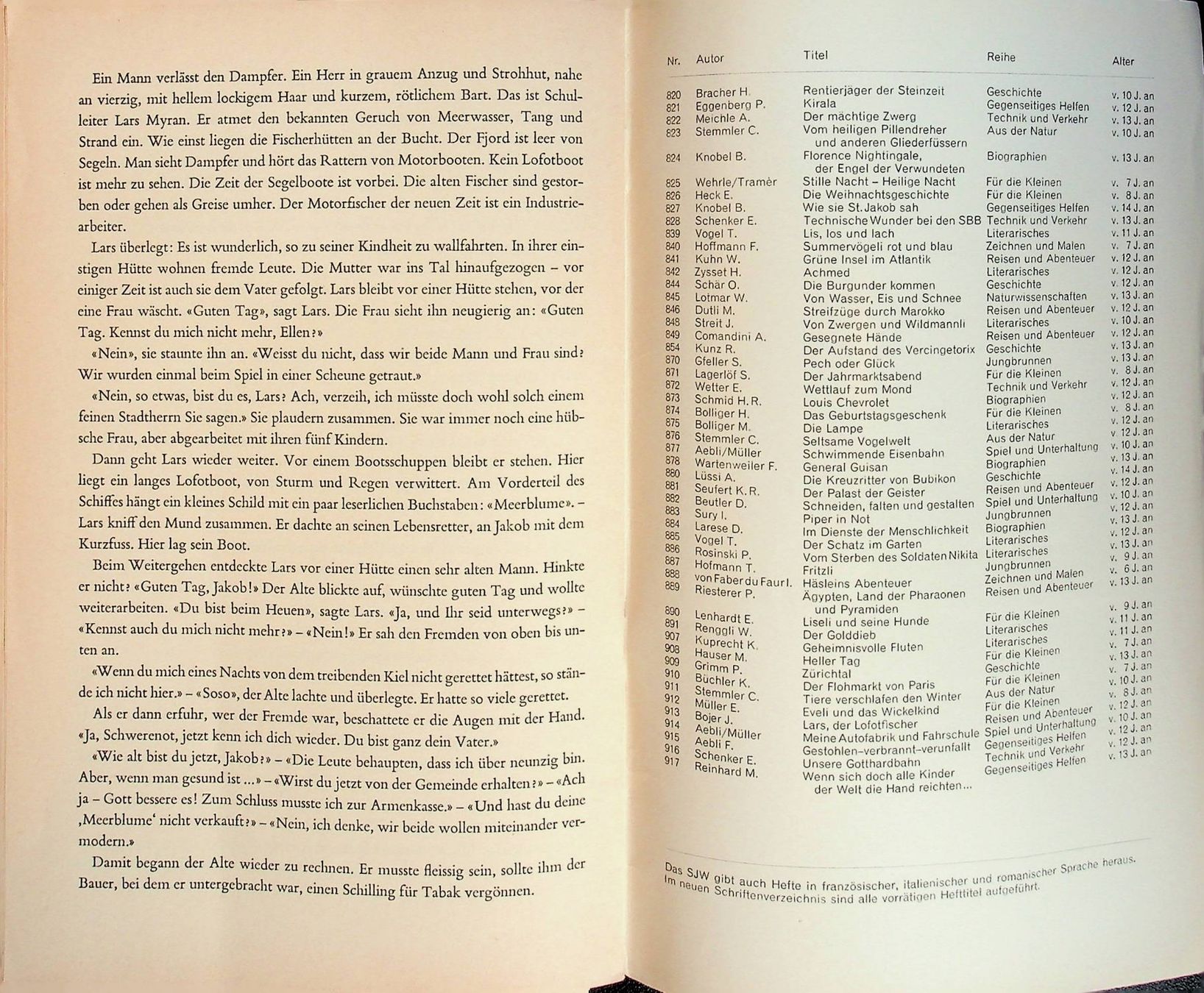 Libri: SJW 913 Johan Bojer Lars der Lofotfischer EA 1965 – Usato da Reitnau venduto da Zaomir 8