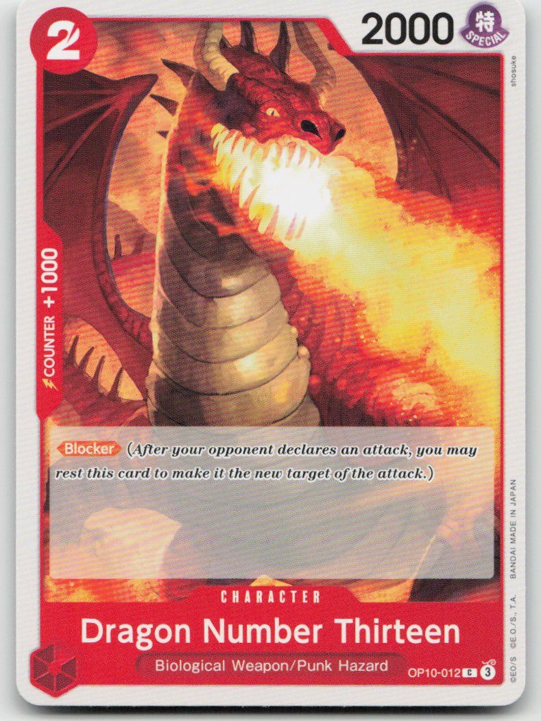 Bandai Carte collezionabili: One Piece Dragon Number Thirteen OP10-012 C – Usato da Lugano venduto da VlaseCard
