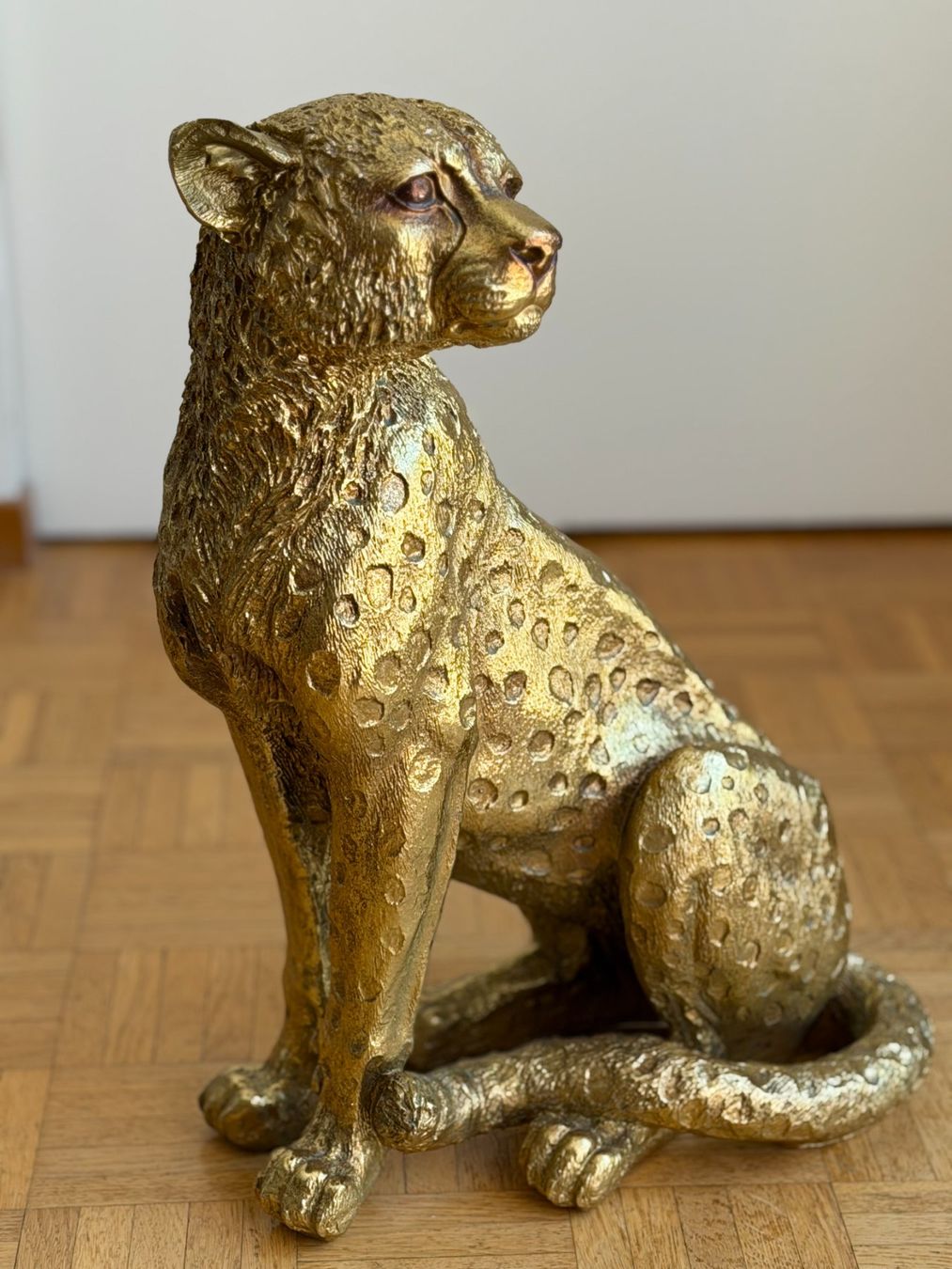 Sculture & Statue: Gepard Skulptur goldfarben 49 cm – Usato da Winterthur venduto da HB777