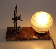 Antike Art Déco Tischlampe Frankreich TEDD