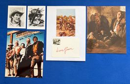 Western 5 x Orig Autogramme Robert Redford Bonanza + COA