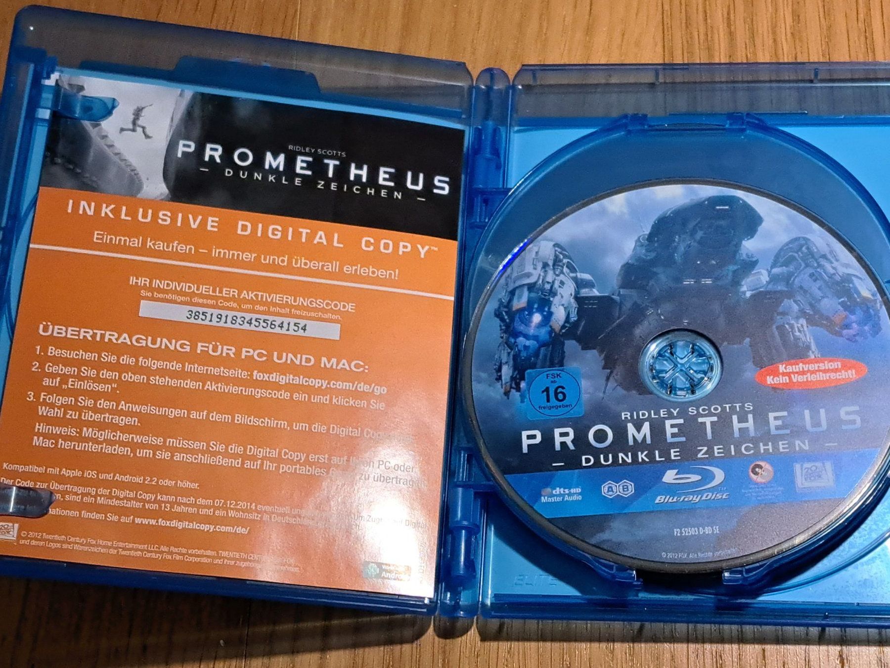 Tutti i DVDs: Blu-Ray Ridley Scotts Prometheus, 4-Disc Collector's Edition – Nuovo (secondo la descrizione) da Unterseen venduto da Kanica 4