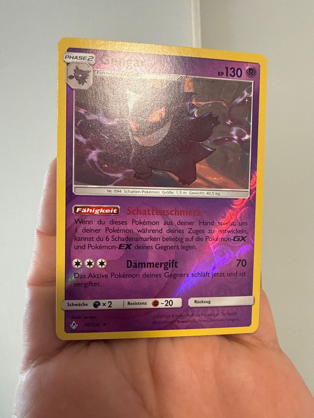 Cartoline: Pokemon Gengar Unbroken Bonds – Usato da Frauenfeld venduto da Poke_Toniii 2