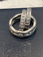 Set Silber Ring Gr 52 und Creolen 1.5cm