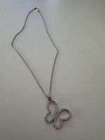 Collier Schmetterling Zirkonia Silber neu
