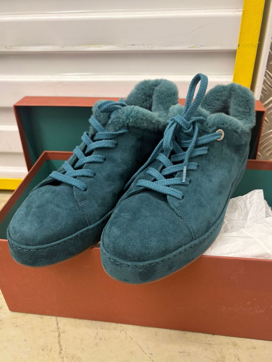 Loro Piana Scarpe da donna: Baskets Loro Piana daim fourrées bleu 38 – Nuovo e nell'imballaggio originale da Lausanne venduto da ordinaire