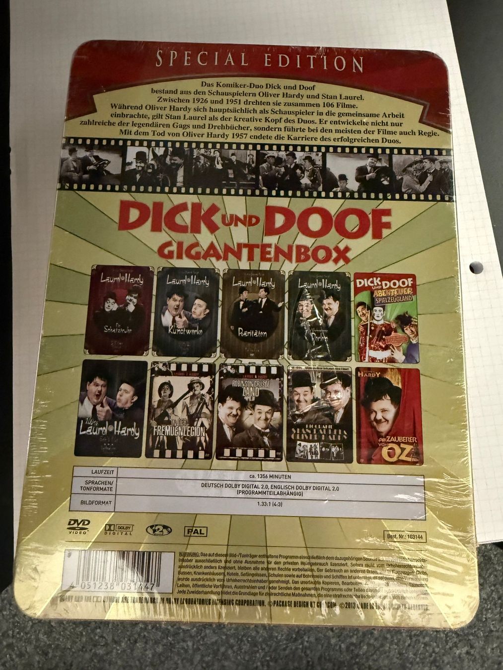 Tutti i DVDs: Dick & Doof Gigantenbox DVD neu – Nuovo e nell'imballaggio originale da Schlieren venduto da Stadtammannamt_8952 1