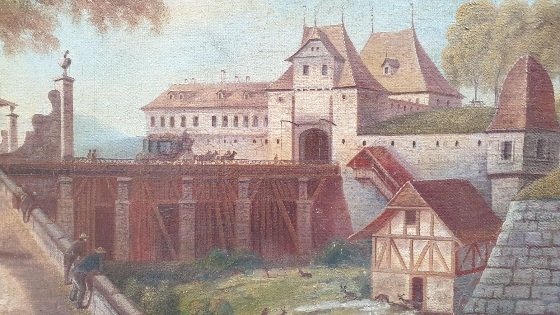 Dipinti: Aarbergtor Bern. G.Wüthrich. – Usato da Goldach venduto da armando_r 1