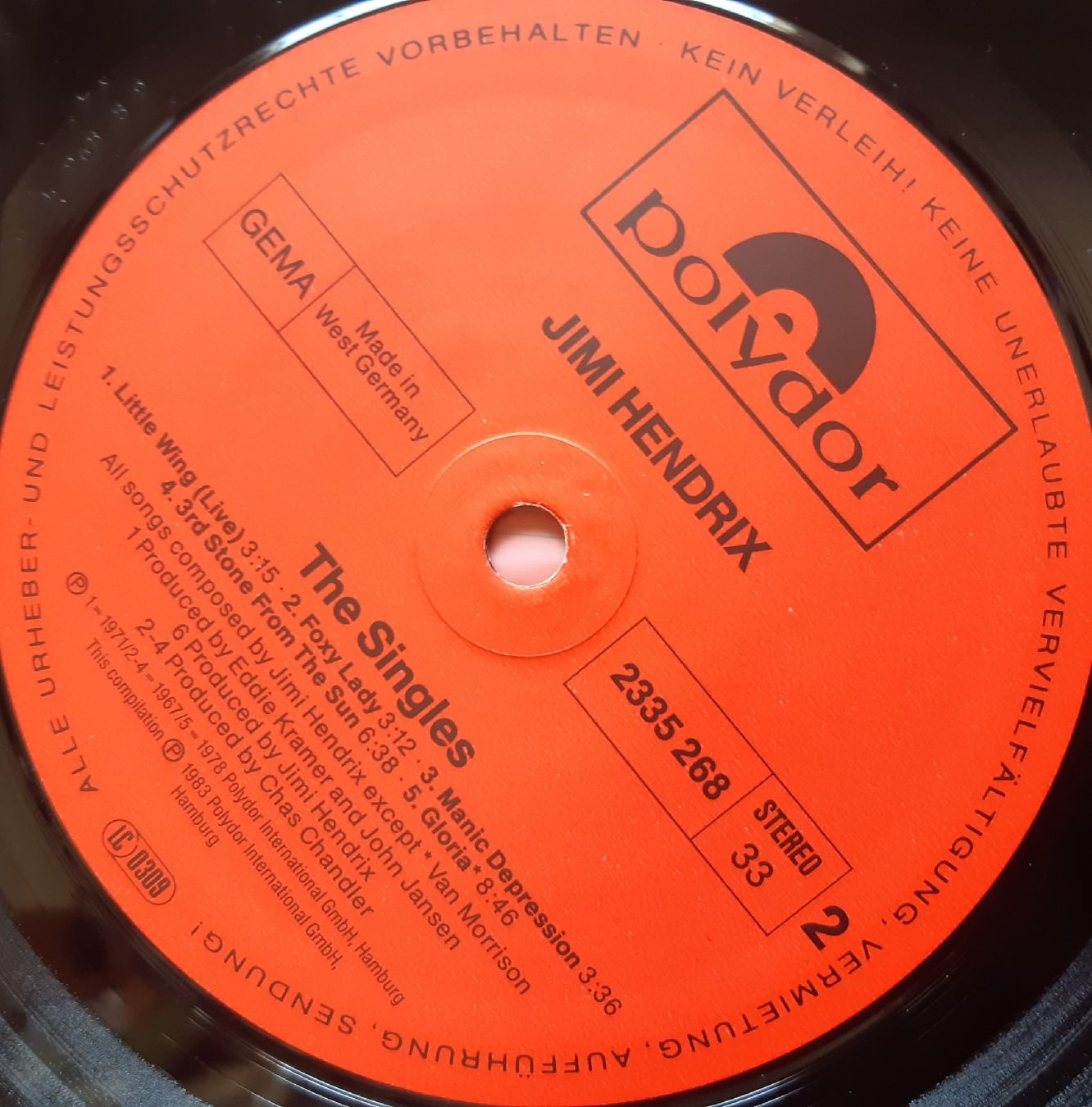 Dischi in vinile: JIMI HENDRIX: The Single Album – Usato da Frick venduto da kyb_yq8h 4