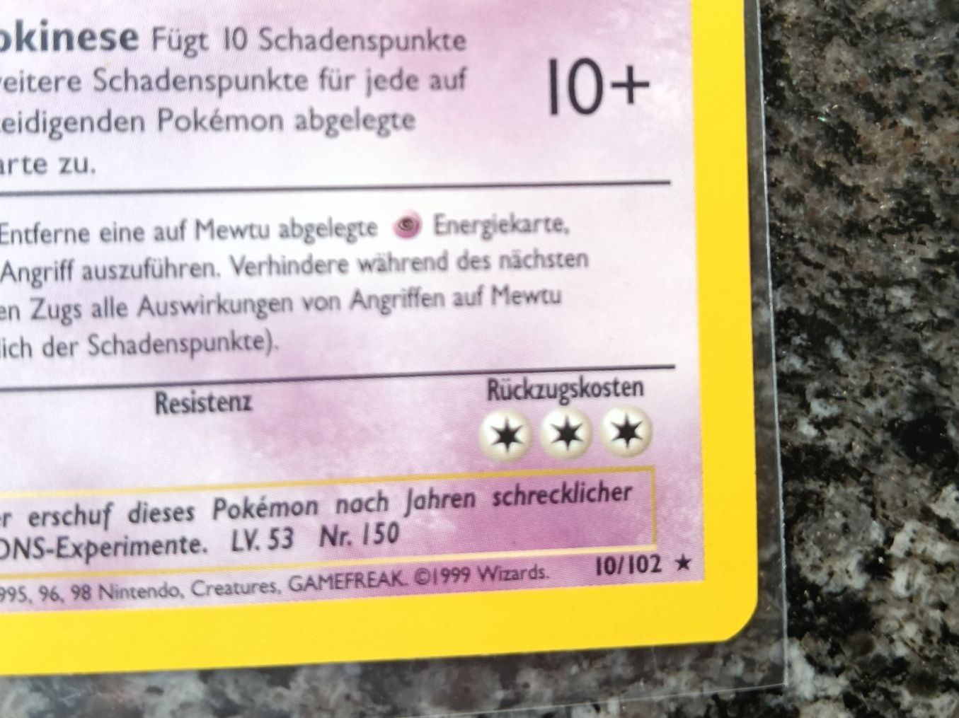 Pokémon Sammelbilder & Trading cards: Pokemon Base Set 1 Edition Holo Mewtu – Gebraucht aus LEUZIGEN von mic_sdh5 3