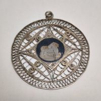 Vintage Pendentif Anhänger aus massivem Silber #A6