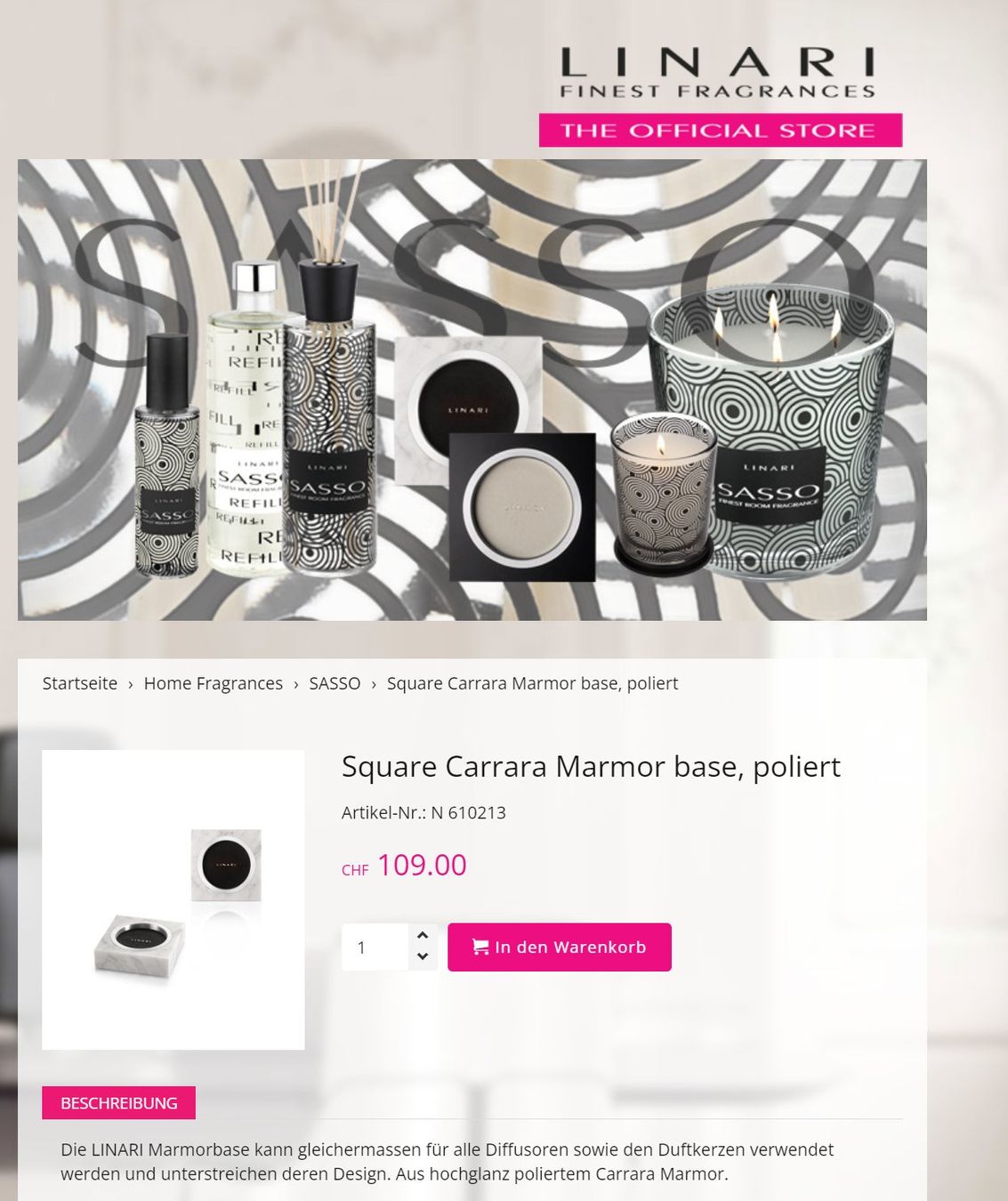 Diffusori di oli essenziali: Linari Avorio Art Collection Diffusor + Square CarraraMarble – Nuovo (secondo la descrizione) da Adliswil venduto da fashionholic 6