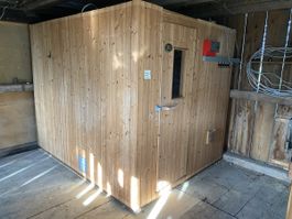 Finnsauna Lagerholm / Finnleo – komplette Sauna mit Ofen und