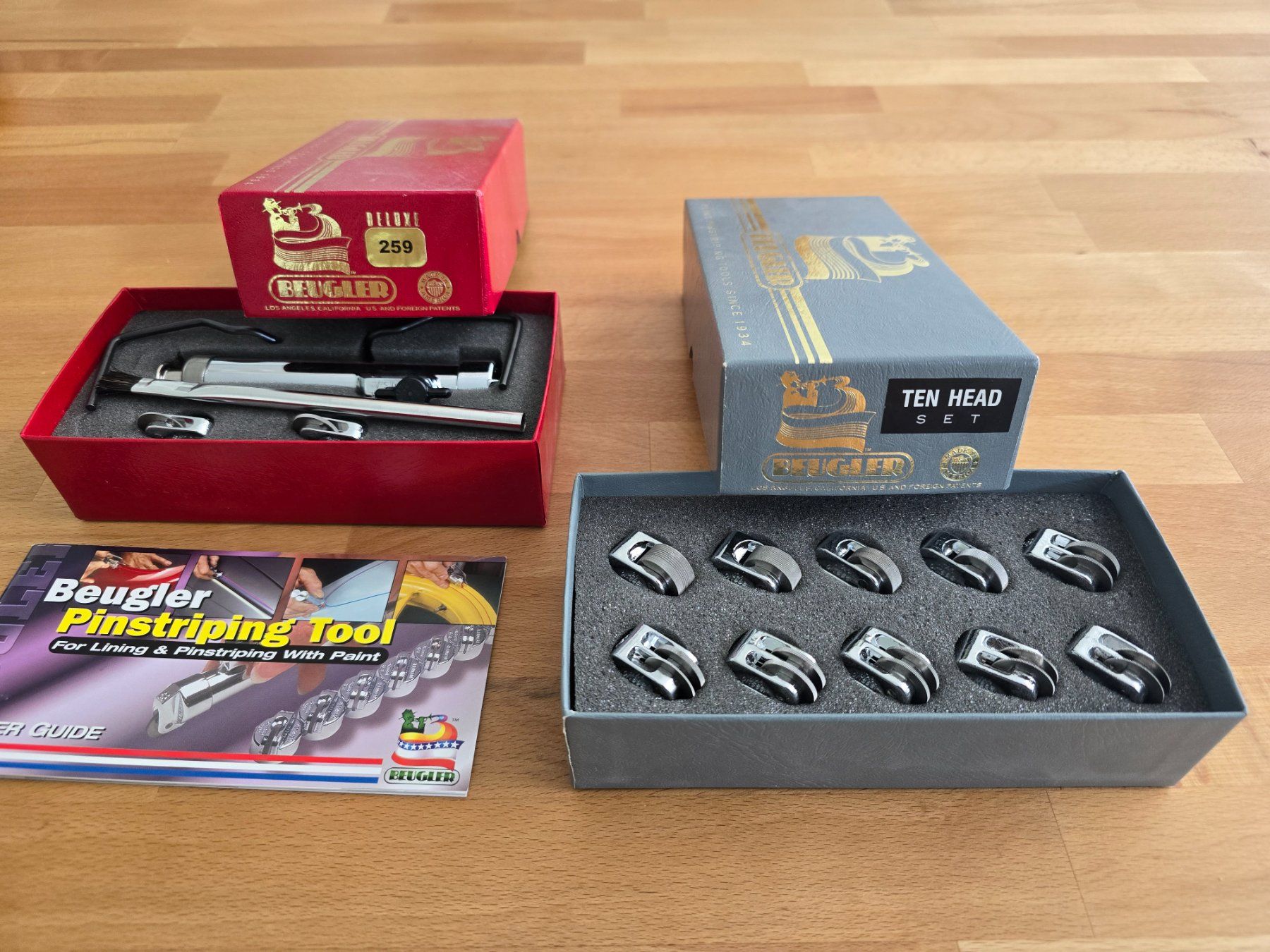 Tutti gli attrezzi: Beugler Pinstriping Tool plus 10 Kopf-Set, Neuwertig! – Nuovo (secondo la descrizione) da Gutenswil venduto da Riello01