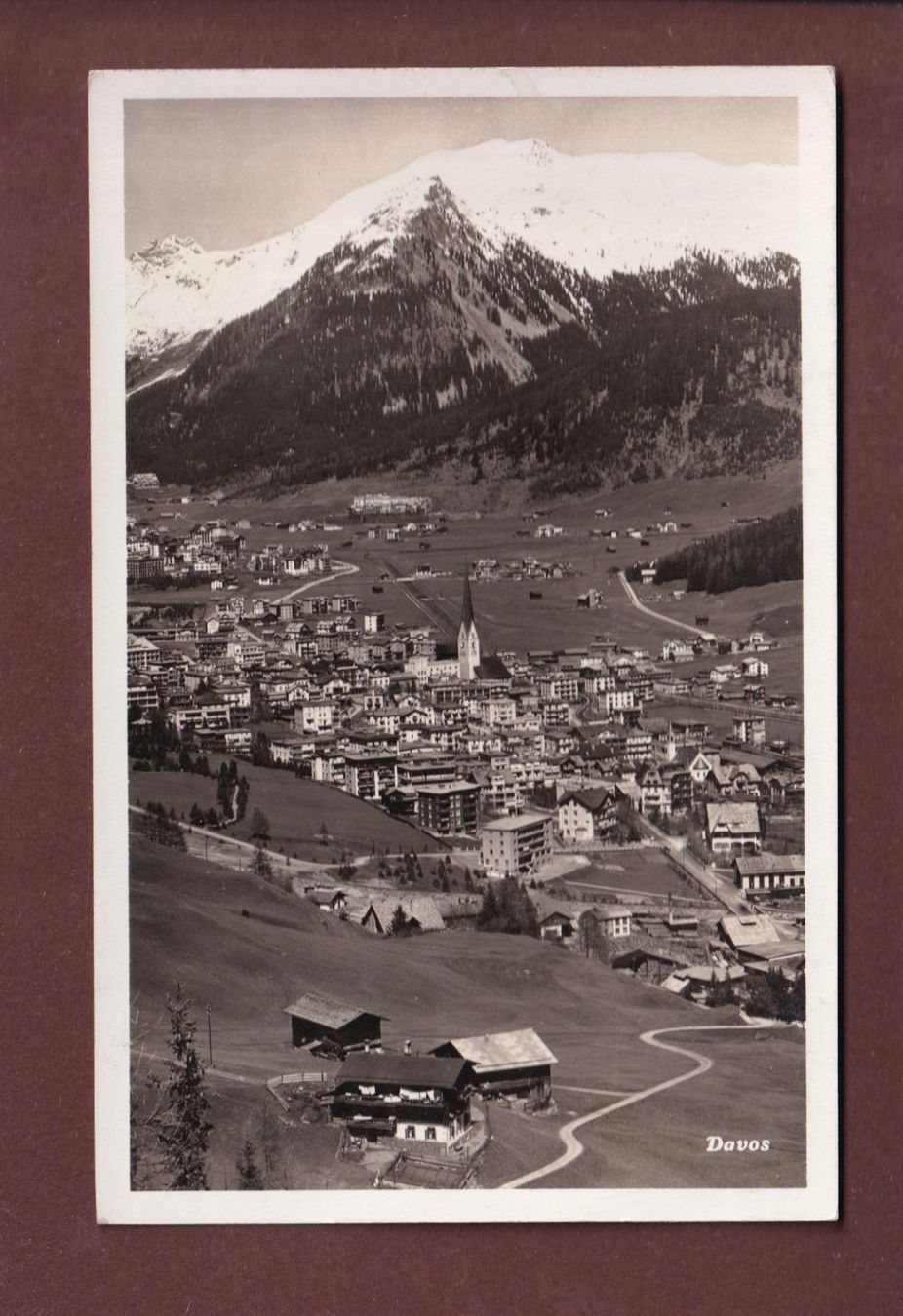 Ansichtskarten: DAVOS - 1936 – Gebraucht aus Pully von nicecards