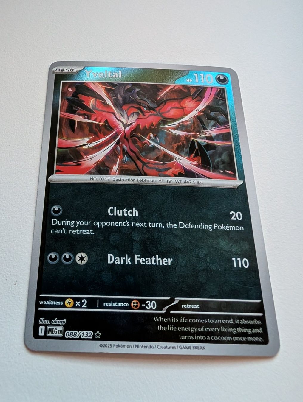 Pokémon Carte collezionabili: Yveltal Pokemon Card Reverse Holo EN Mega Evolution – Usato da Hünenberg See venduto da SpecialEditionGaming