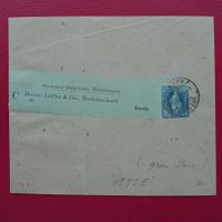 1902: Nr.73E auf Streifband ST.GALLEN - GREIZ (Deutschland)