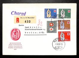 1957 FDC Pro Patria Ersttagsbrief + VIGNETTE KÜMMERLY + FREY