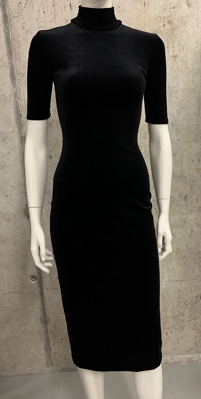 Kleider: Samt Kleid, schwarz, XS – Neu (gemäss Beschreibung) aus Maschwanden von yaster