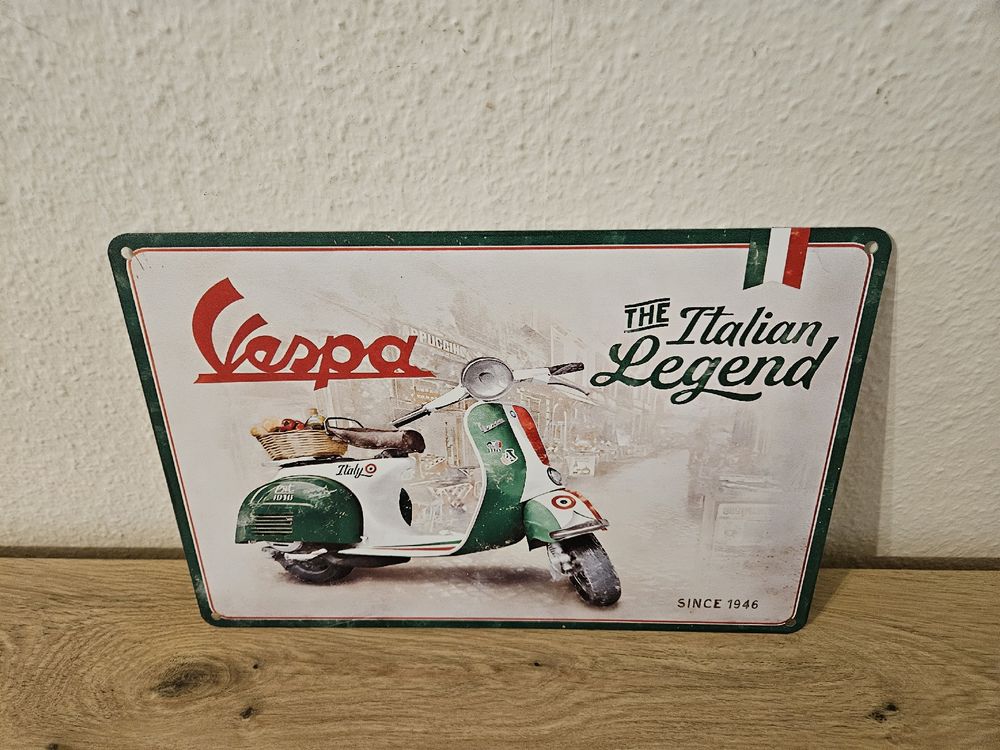 Vespa Blechschild 