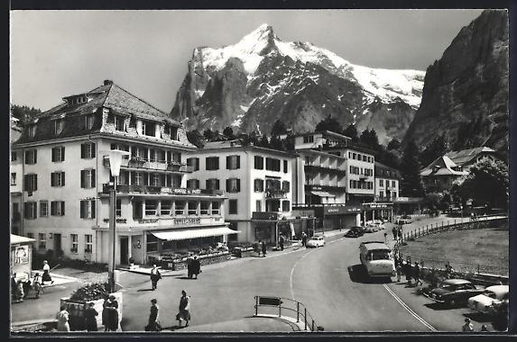Cartes postales: Grindelwald, Hotel Kreuz und Post mit We – D'occasion à Berlin par bartko-reher
