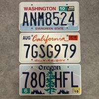 🇺🇸US Autoschild Westküste - Washington, Oregon, California