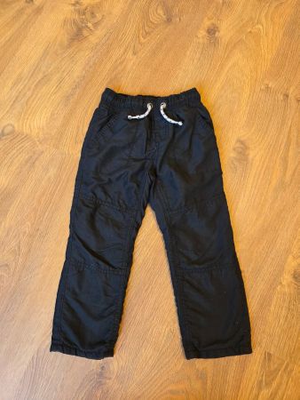 weiche Thermohose, Hose gefüttert schwarz Gr. 98