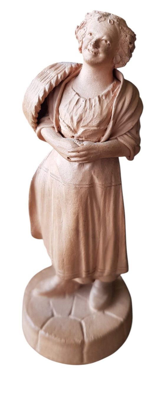 Sculture & Statue: Skulptur Bauernmädchen antik – Usato da Mörschwil venduto da antiksalon21 4